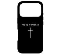 Carcasa para iPhone 17 Pro Orgulloso Cristiano - Minimalista Cruz Cristiana Religi