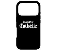 Carcasa para iPhone 17 Pro Orgulloso de ser católico crucifijo y Arte cáliz