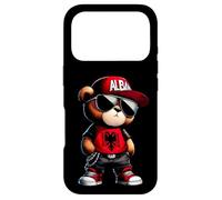 Carcasa para iPhone 17 Pro Oso de Peluche con Bandera de Albania Iliria albanesa Shqip