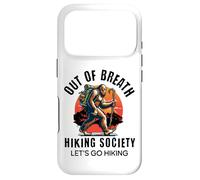 Carcasa para iPhone 17 Pro out of Breath Hiking Society Funny Big Foot Hiker
