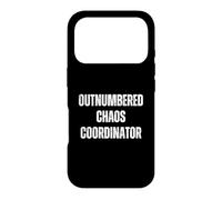 Carcasa para iPhone 17 Pro Outnumbered Chaos Coordinator Mom Life Funny Parenting
