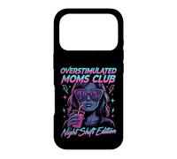 Carcasa para iPhone 17 Pro Overstimulated Moms Club Retro Night Shift Edition Mama