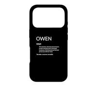 Carcasa para iPhone 17 Pro Owen Is The Best Funny Name Definition Owen