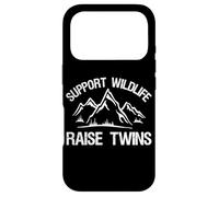 Carcasa para iPhone 17 Pro Padres Gemelos Apoyo Divertido Vida Silvestre Criar Niños