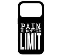 Carcasa para iPhone 17 Pro Pain Is Not The Limit - Fuerte declaración de Fuerza Mental