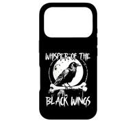 Carcasa para iPhone 17 Pro Pájaro japonés Whisper of The Black Wing Black Raven Vintage