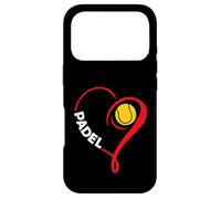Carcasa para iPhone 17 Pro Pala Love Padel Player Heart Padel Lovers