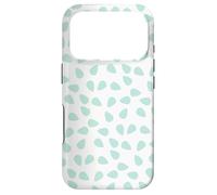 Carcasa para iPhone 17 Pro Pale Green Leave Petal Refreshing Tranquil Minimal Pattern