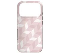 Carcasa para iPhone 17 Pro Pale Pink Beige Waves Petal Curve Lines Art Nouveau Pattern