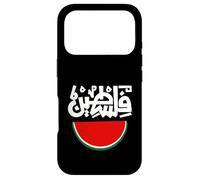 Carcasa para iPhone 17 Pro Palestina Sandía Bandera Caligrafía Palestina Solidaridad