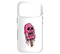 Carcasa para iPhone 17 Pro Paleta de Calavera Rosa derretida Espeluznante Verano Halloween Espeluznante