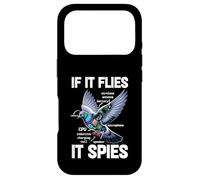 Carcasa para iPhone 17 Pro Paloma Si Vuela Espías Paloma Anatomía Teoría Pájaro CCTV