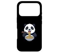 Carcasa para iPhone 17 Pro Panda Comiendo Fideos Ramen Dibujos Animados Diseño