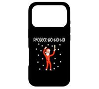 Carcasa para iPhone 17 Pro Papá Noel Borracho Prosecc-Ho-Ho Xmas Navidad