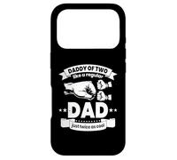 Carcasa para iPhone 17 Pro Papá Squared Daddy of Two Cool Kids Papa of 2 Son