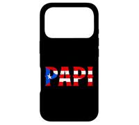 Carcasa para iPhone 17 Pro Papi Bandera Puertorriqueña Puerto Rico Día del Padre Patriótico