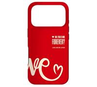 Carcasa para iPhone 17 Pro Pareja VE con Texto Love Cuando se USA Dos Personas para una confesión de propuesta