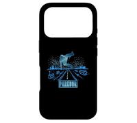 Carcasa para iPhone 17 Pro Parkour Running Escalador Runner Carrera de obstáculos Deporte Divertido