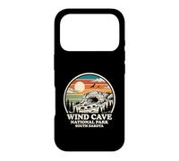 Carcasa para iPhone 17 Pro Parque Nacional Wind Cave, Dakota del Sur, diseño Retro Vintage