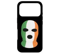 Carcasa para iPhone 17 Pro Pasamontañas Tricolor irlandés, Rodillera, diseño de Bandera Irlandesa