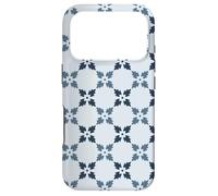 Carcasa para iPhone 17 Pro Pastel Blue Leaves Petals Stars Ice Snowflakes