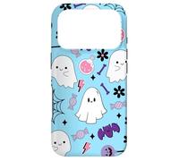 Carcasa para iPhone 17 Pro Pastel Goth Aesthetic Cute Spooky Ghost Bat Girl in Blue