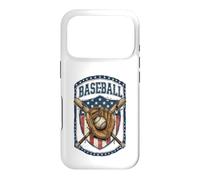 Carcasa para iPhone 17 Pro Patriotic Baseball Glove USA Flag Vintage Graphic
