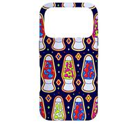 Carcasa para iPhone 17 Pro Patrón de lámpara de Lava Retro Groovy Y2K estética