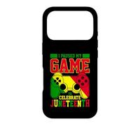 Carcasa para iPhone 17 Pro Pause mi Juego para Celebrar Juneteenth Black Freedom 1865