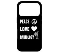 Carcasa para iPhone 17 Pro Paz Amor Radiología Radiología Radiólogo Radiólogo Salud