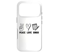 Carcasa para iPhone 17 Pro Peace Love Bingo Orgulloso Hombres Mujeres Bingo Jugador