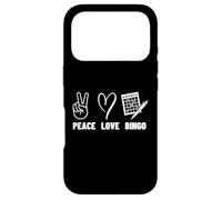Carcasa para iPhone 17 Pro Peace Love Bingo Orgulloso Hombres Mujeres Bingo Jugador