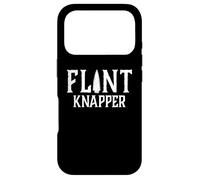 Carcasa para iPhone 17 Pro Pedernal Knapping Stone Tools Primitive Craft Punta de Flecha Caza