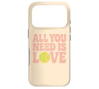 Carcasa para iPhone 17 Pro Pelota de Tenis Groovy Love 's All You Need Sports