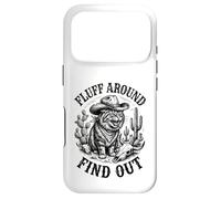 Carcasa para iPhone 17 Pro Pelusa Alrededor Descubra Gato Enojado Cowboy Critter Western