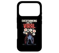Carcasa para iPhone 17 Pro Pensar Demasiado como si Fuera Viral Redes sociales Mundo es