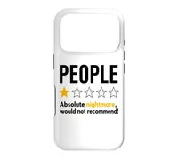 Carcasa para iPhone 17 Pro People One Star Absolute Nightmare Would Not Recommend
