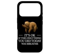 Carcasa para iPhone 17 Pro Perezoso Inspirador Lazy Monday Cita Mentalidad Positiva Amor Propio