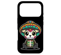 Carcasa para iPhone 17 Pro Perro Día delos Muertos Calavera Azúcar Mexicana Kawaii