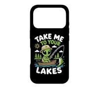 Carcasa para iPhone 17 Pro Pesca Alien Lago Vida Pescador OVNI Secuestro Nave Espacial