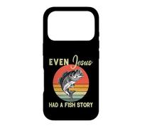 Carcasa para iPhone 17 Pro Pesca Incluso Jesús Tenía Historia De Pescado Divertido Bass Papá Christian