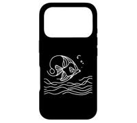 Carcasa para iPhone 17 Pro Pez Volador Arte Lineal Acuarista