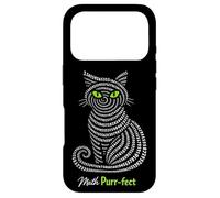 Carcasa para iPhone 17 Pro Pi Day Math Purr-FECT Cat 3.14 Profesor de Ciencias Matemáticas