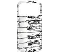 Carcasa para iPhone 17 Pro Piano Teclado Dibujo Pianista Compositor