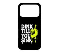 Carcasa para iPhone 17 Pro Pickleball Dink Till You Sink Slime Paddle Graphic