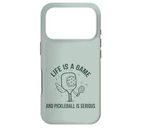 Carcasa para iPhone 17 Pro Pickleball Life Is A Game Divertido Jugador de Pádel