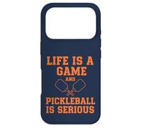 Carcasa para iPhone 17 Pro Pickleball Life Is A Game Divertido Jugador de Pádel