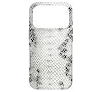 Carcasa para iPhone 17 Pro Piel de Serpiente Blanca y Negra Cool Animal Print Pattern Python