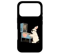 Carcasa para iPhone 17 Pro Pinball Arcade Game Vintage Conejo de Pascua Gafas de Sol