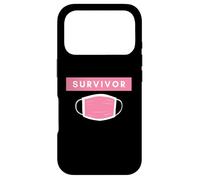Carcasa para iPhone 17 Pro Pink Face Mask Survivor Cure Cancer Patients